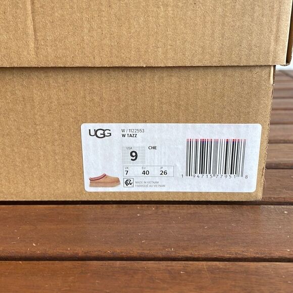 UGG Tazz slippers Chestnut USA Women Size 9/UK 7/EU 40 - Picture 16 of 16